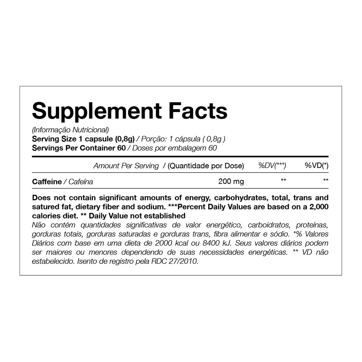 Tabela Nutricional