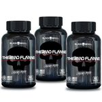 Termogênico thermo flame 60 Caps kit c/3 Black Skull USA