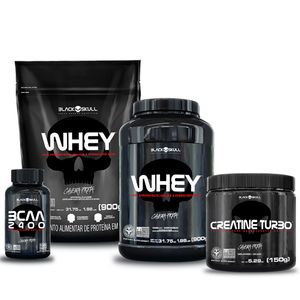 KIT WHEY 2X + BCAA + CREATINA