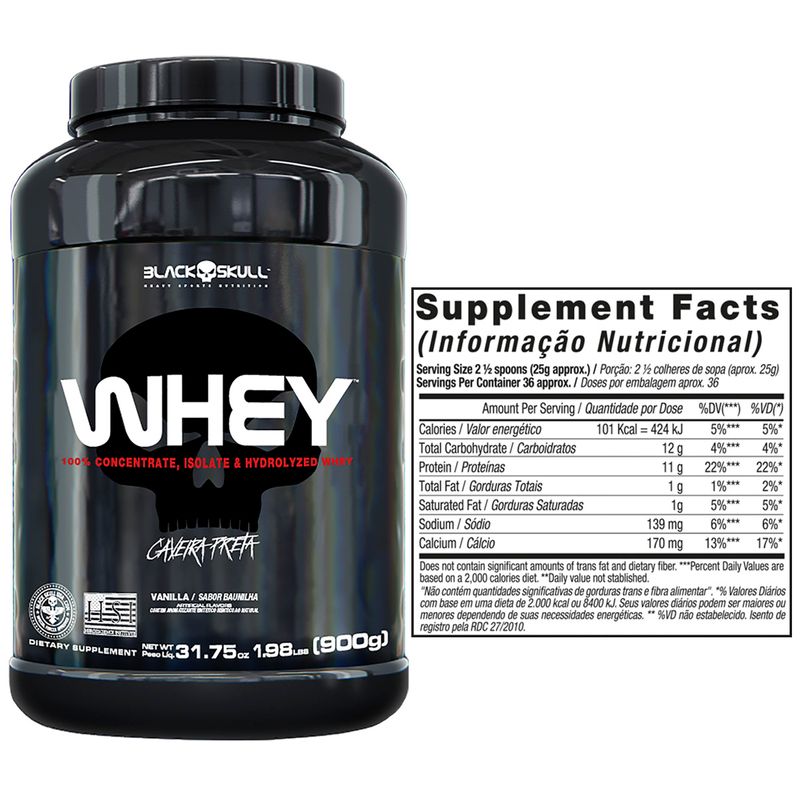 WHEY-PROTEIN---KIT-WHEY-2X---WHEY-POTE-900G-SABOR-BAUNILHA---REFIL-WHEY-900G-SABOR-MORANGO---PROMOCAO---BLACKSKULL---TABELA-NUTRICIONAL