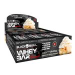 WHEY BAR - BARRA DE PROTEÍNA GOURMET COM COLOSTRO - DISPLAY C/ 12 UNIDADES SABOR CHOCOLATE BRANCO - BLACKSKULL