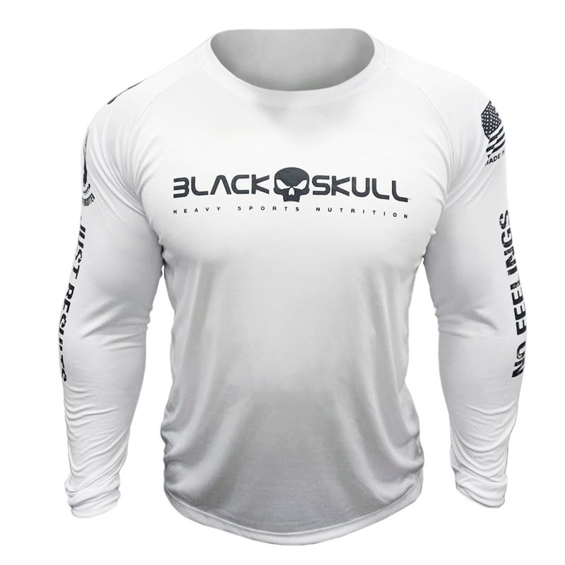 Camiseta Blackskull Camisa Dry Fit Modelo Academia Caveira