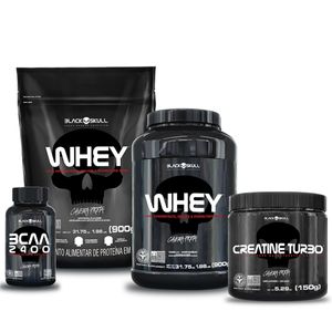 KIT WHEY 2X + BCAA + CREATINA