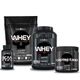 KIT WHEY 2X - WHEY REFIL SABOR MORANGO E WHEY POTE SABOR BAUNILHA + BCAA 2400 - AMINOÁCIDOS - 100 TABLETES + CREATINA - CREATINE TURBO 150G - PROMOÇÃO - BLACKSKULL
