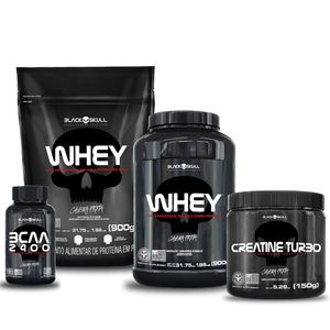 KIT WHEY 2X + BCAA + CREATINA