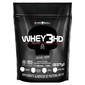 WHEY 3HD BLACK SKULL REFIL - 837G (WPC, WPI E WPH)