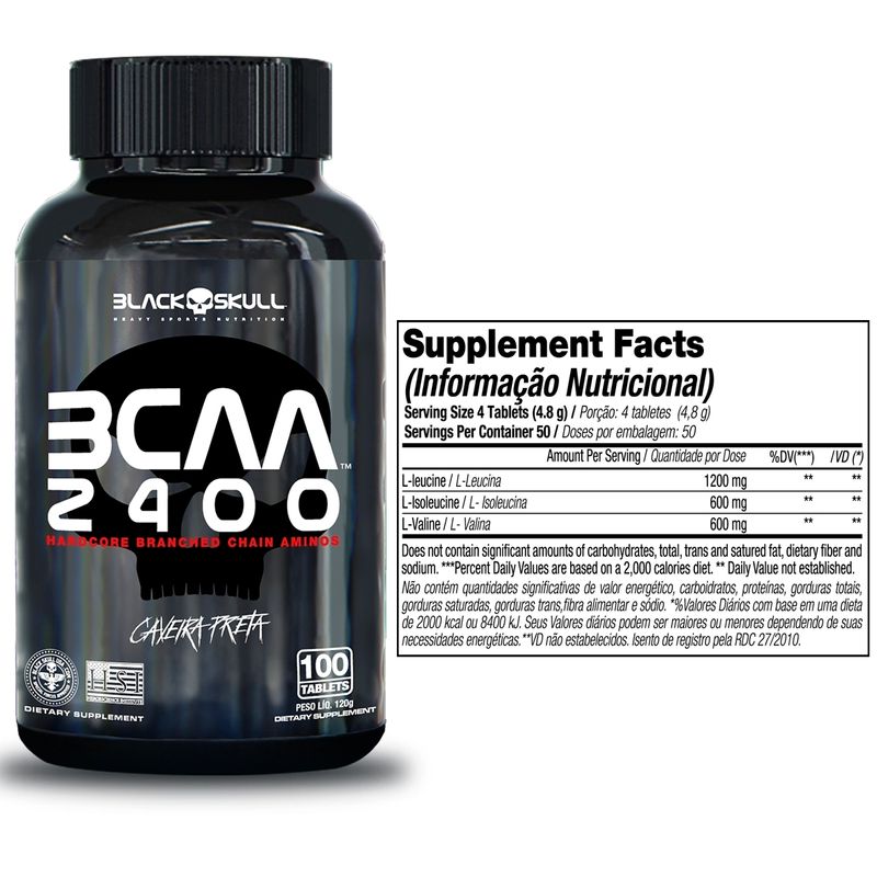 KIT-WHEY-2X---WHEY-REFIL-SABOR-CHOCOLATE-E-WHEY-POTE-SABOR-CHOCOLATE--BCAA-2400---AMINOACIDOS---100-TABLETES---CREATINA---CREATINE-TURBO-150G---PROMOCAO---BLACKSKULL---TABELA-NUTRICIONAL