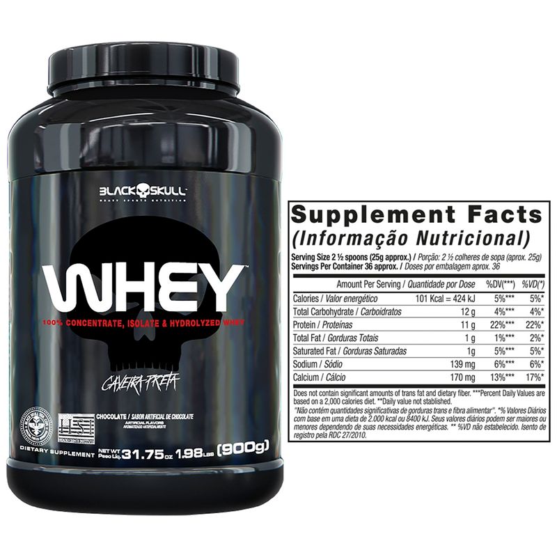 WHEY-PROTEIN---KIT-WHEY-2X---WHEY-POTE-900G-SABOR-CHOCOLATE---REFIL-WHEY-900G-SABOR-CHOCOLATE---PROMOCAO---BLACKSKULL---TABELA-NUTRICIONAL