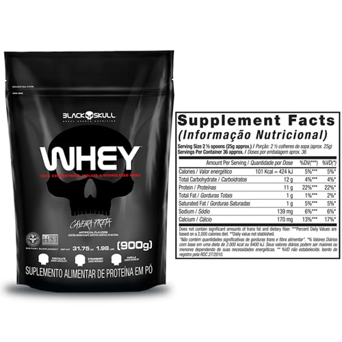 WHEY-PROTEIN---KIT-WHEY-2X---WHEY-POTE-900G-SABOR-CHOCOLATE---REFIL-WHEY-900G-SABOR-BAUNILHA---PROMOCAO---BLACKSKULL---TABELA-NUTRICIONAL
