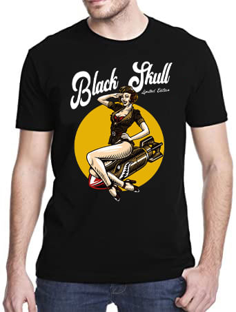 CAMISETA-100--ALGODAO---CAMISETA-PINUP-BLACK---BLACKSKULL