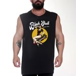 REGATA 100% ALGODÃO - TAMANHO P - PINUP BLACK - BLACKSKULL