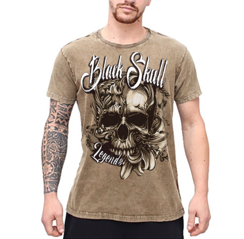 CAMISETA-100--ALGODAO---CAMISETA-METAL-NUDE---BLACKSKULL