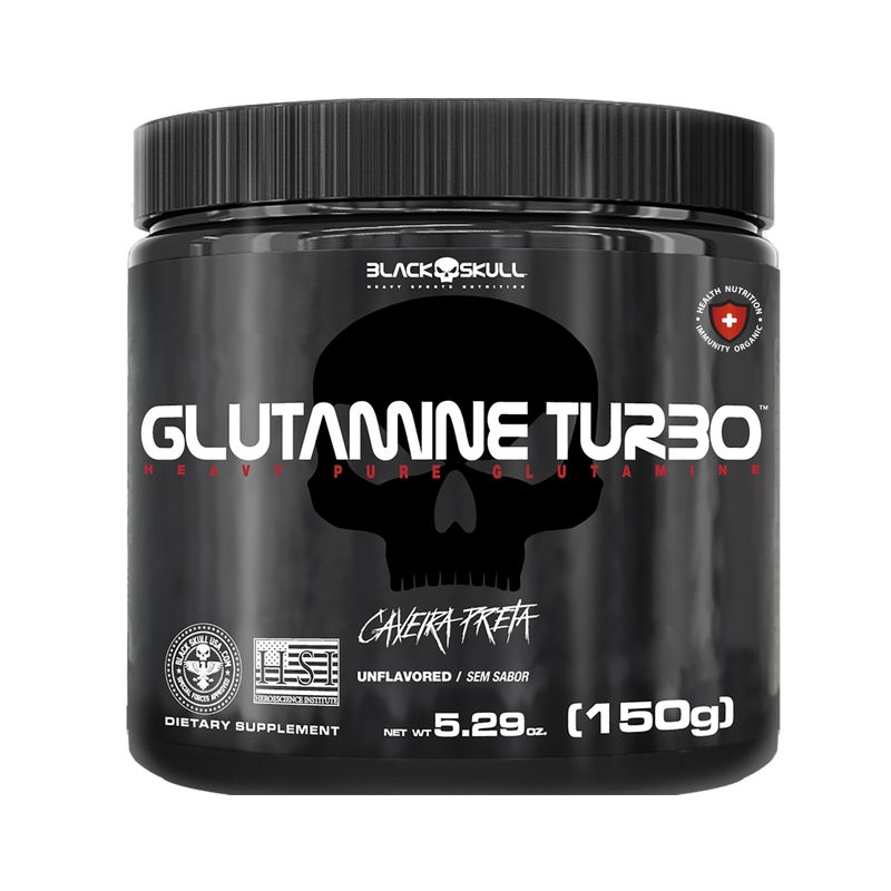 03010041-NA-4-GLUTAMINE-TURBO-150G-GLUTAMINA-CAVEIRA-PRETA-POTE