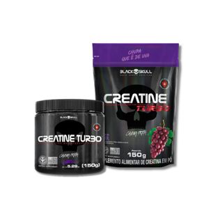 CREATINE TURBO SABORES (POTE + REFIL) - 150G