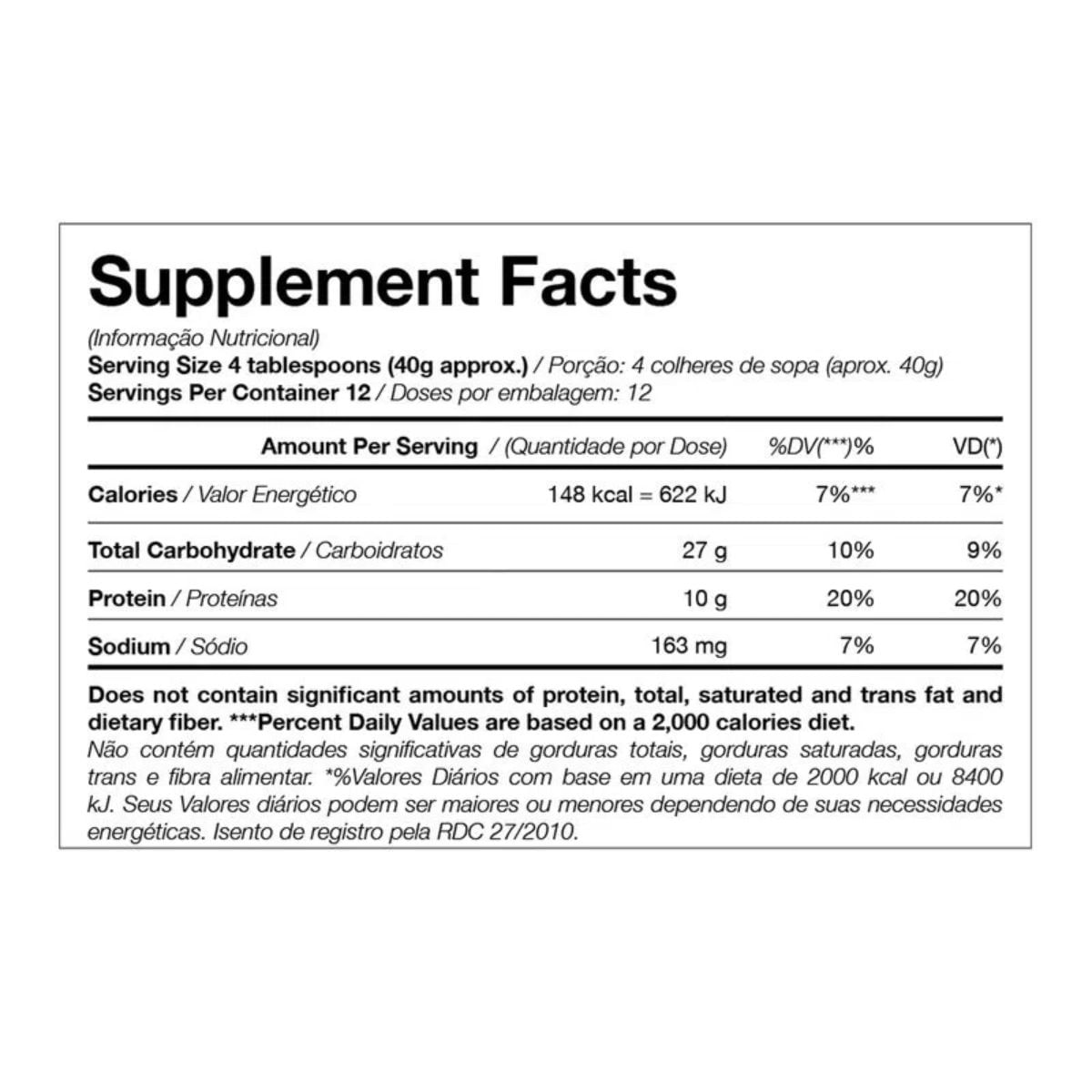 Tabela Nutricional