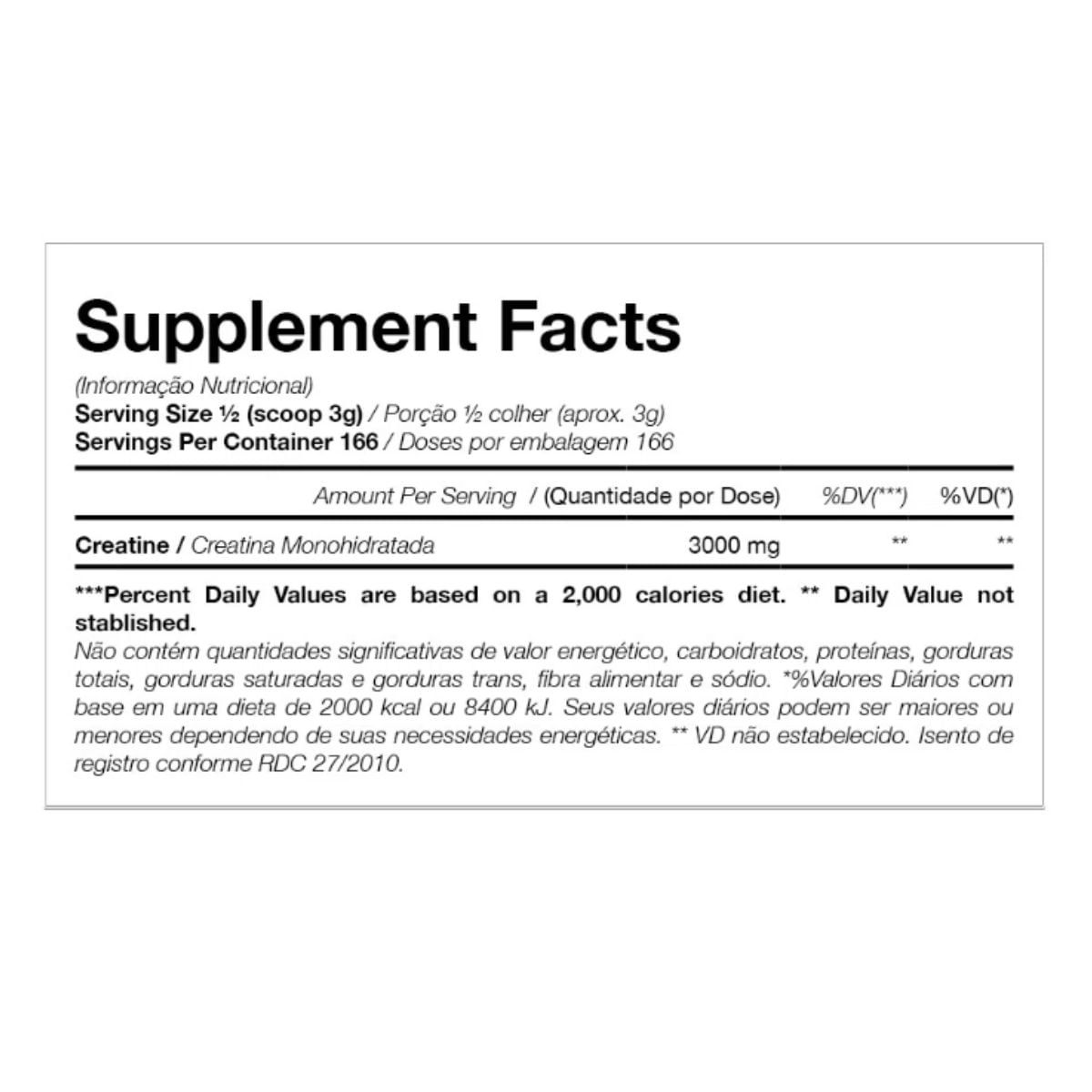 Tabela Nutricional
