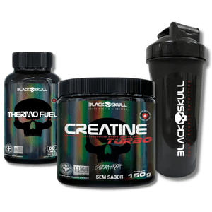 CREATINE TURBO + THERMO FUEL - GANHE UMA COQUETELEIRA
