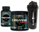 KIT CREATINA + TERMOGÊNICO + COQUETELEIRA - CREATINA CREATINE TURBO + TERMOGÊNICO THERMO FUEL - GANHE UMA COQUETELEIRA - PROMOÇÃO - BLACKSKULL