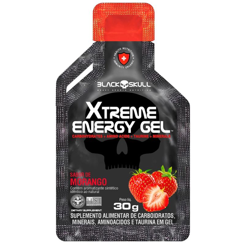 GEL-DE-CARBOIDRATOS---XTREME-ENERGY-GEL-DISPLAY-C--10-UNIDADES-SABOR-MORANGO---BLACKSKULL