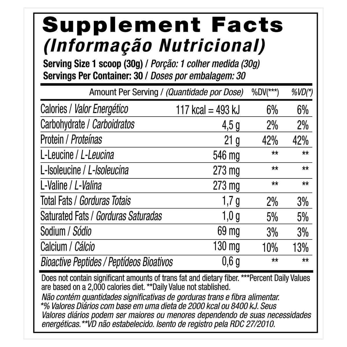 Tabela Nutricional