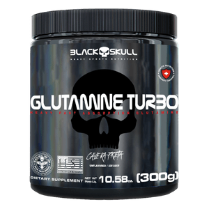 GLUTAMINE TURBO CAVEIRA PRETA - GLUTAMINA - 300G