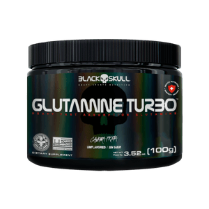 GLUTAMINE TURBO CAVEIRA PRETA - GLUTAMINA - 100G