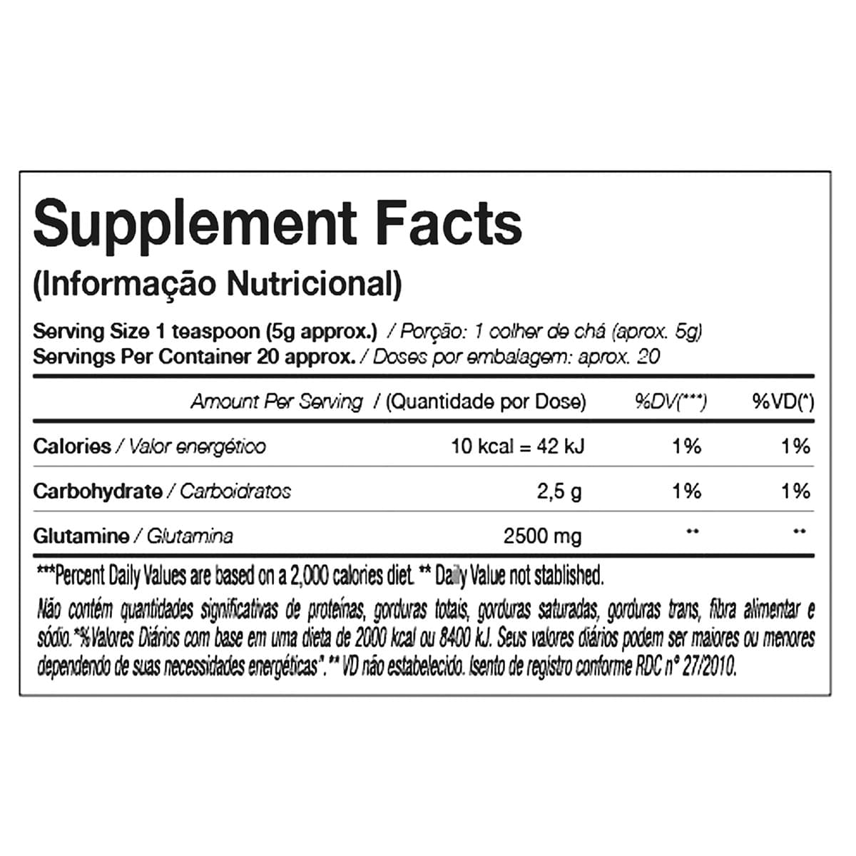 Tabela Nutricional