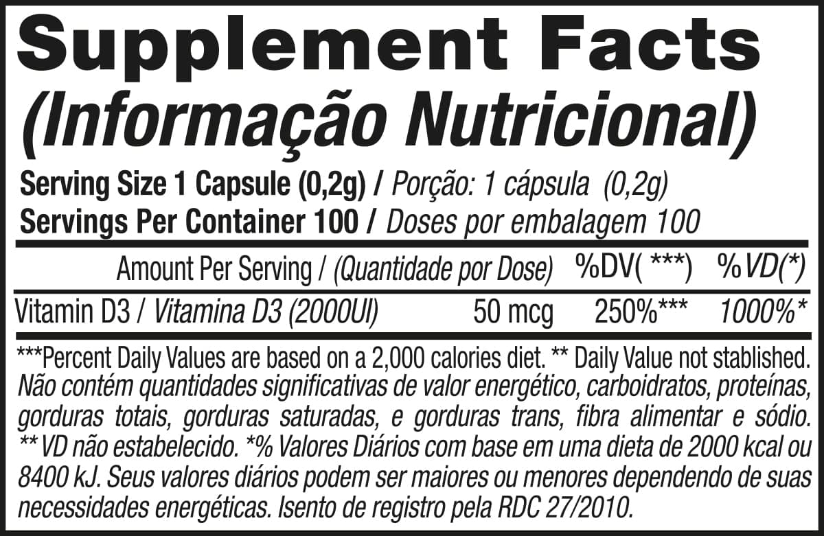 Tabela Nutricional