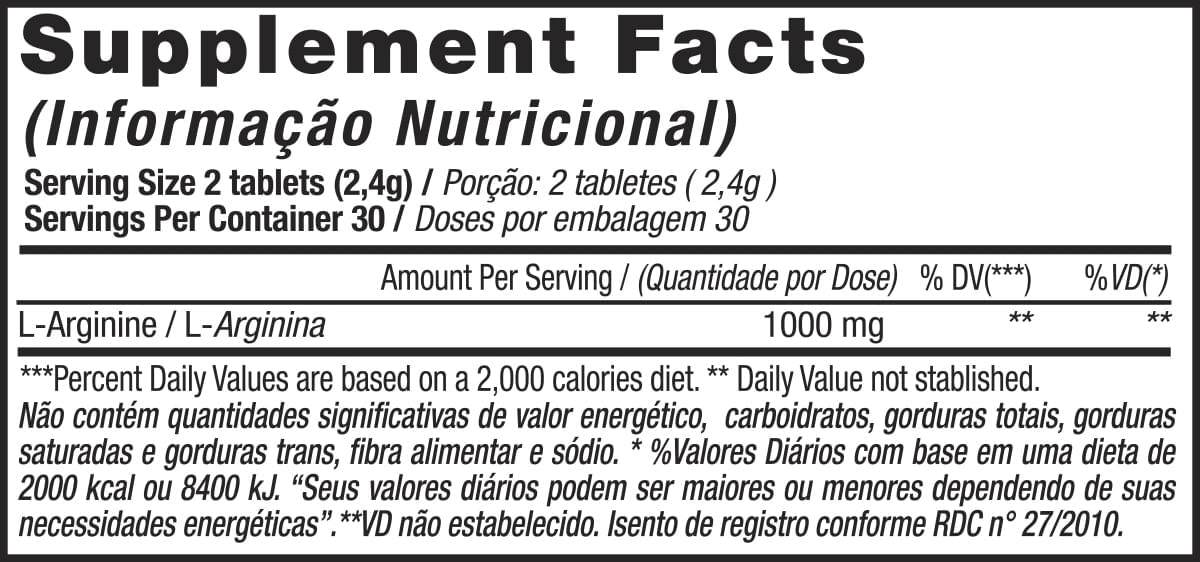 Tabela Nutricional