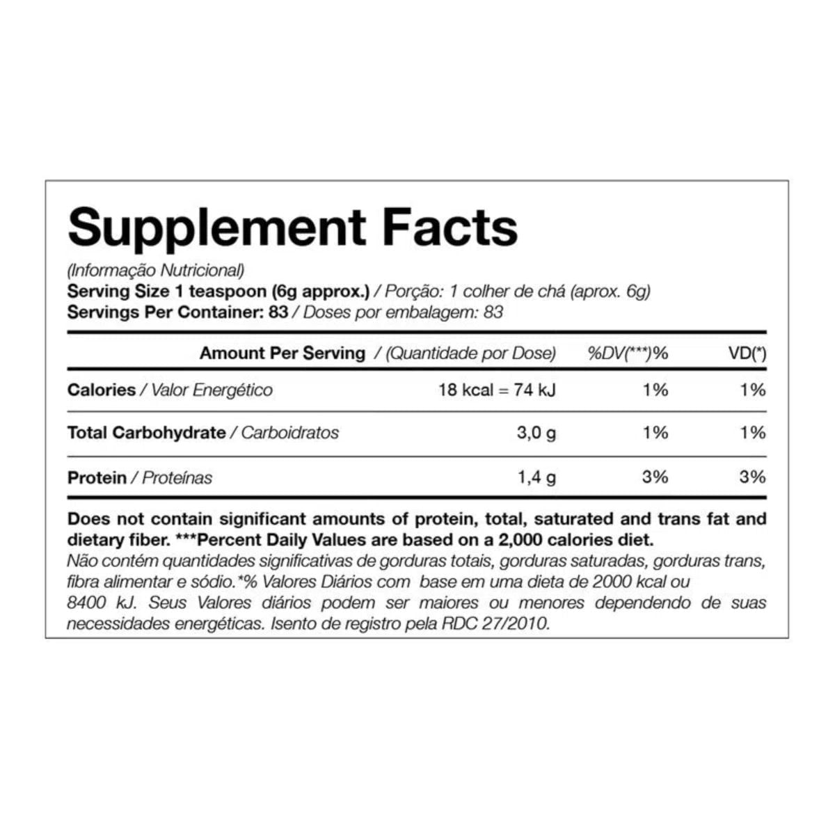 Tabela Nutricional