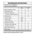 AMINOÁCIDOS - BCAA 2400 - 30 TABLETS - BLACKSKULL - TABELA NUTRICIONAL