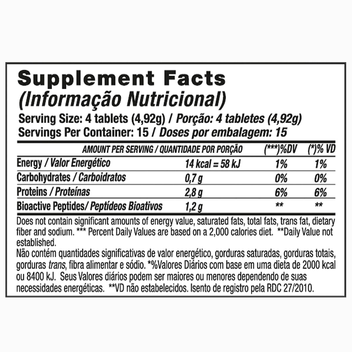 Tabela Nutricional
