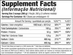 HIPERCALÓRICO - HIPERCALÓRICO MONSTROUS 2,7KG - 6LB - SABOR CHOCOLATE - BLACKSKULL - TABELA NUTRICIONAL