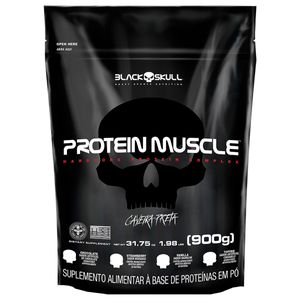 PROTEIN MUSCLE BLACK SKULL REFIL - 900G (BLEND PROTEÍNAS)