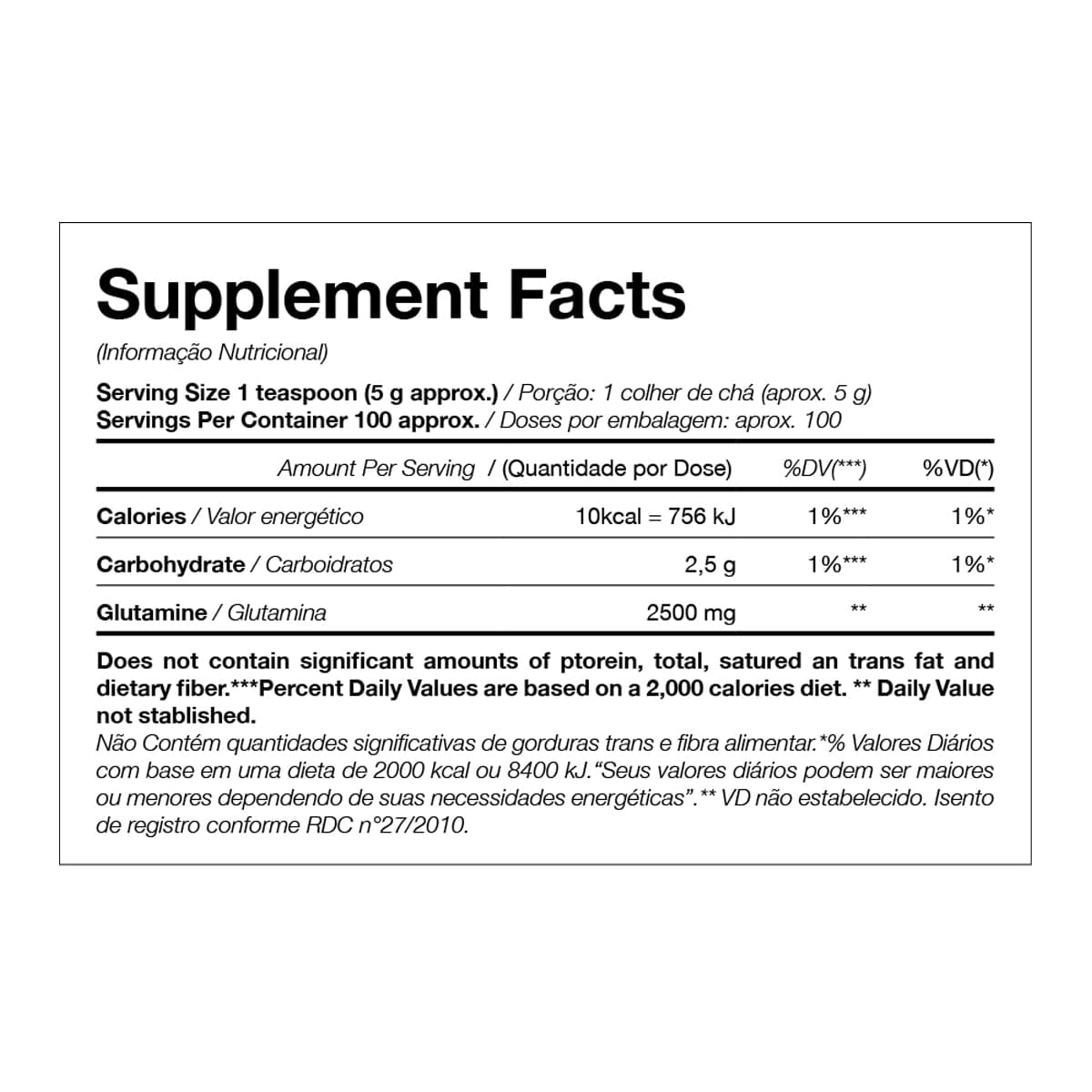Tabela Nutricional