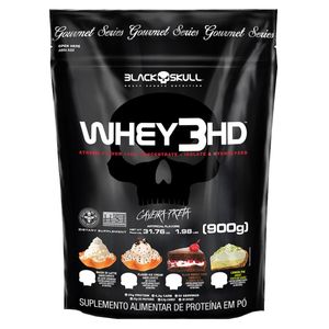WHEY 3HD GOURMET BLACK SKULL REFIL - 900G (WPC, WPI E WPH)