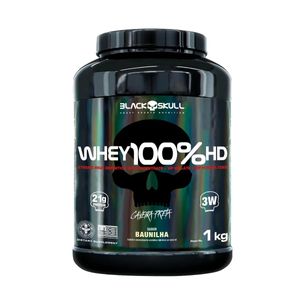 WHEY 100% HD BLACK SKULL - 1 KG (WPC, WPI E WPH)
