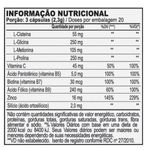 Tabela-de-informacao-nutricional-de-capsulas-destacando-ingredientes-como-L-Cisteina-L-Glicina-vitaminas-e-minerais.