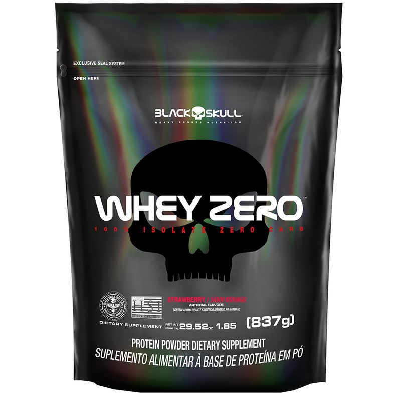 WHEY ZERO Pouch 837g_Morango -1-