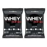 WHEY PROTEIN - KIT 2X REFIL WHEY TURBO 907G SABOR BAUNILHA E SABOR BAUNILHA - PROMOÇÃO - BLACKSKULL