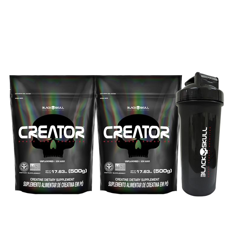 COMBO-2x-CREATINE-CREATOR-500G-+-COQUETELEIRA