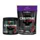 KIT CREATINA - CREATINE TURBO SABORES UVA (POTE + REFIL) - 150G - PROMOÇÃO - BLACKSKULL - IMAGEM