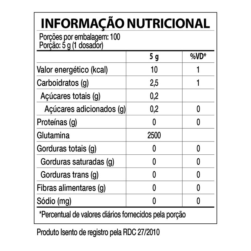 Glutamine turbo 500g travesseiro tab