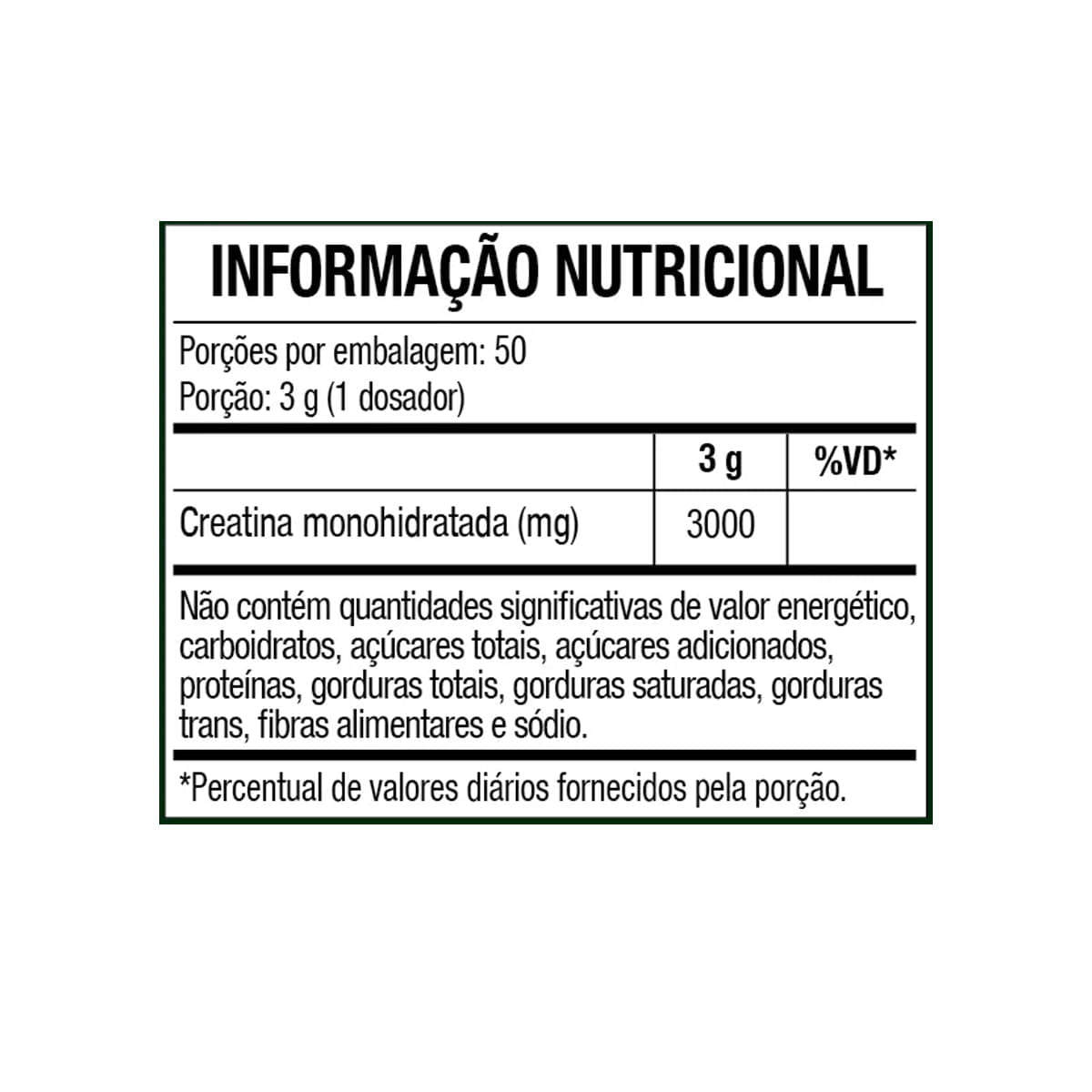 Tabela Nutricional