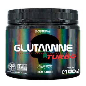 GLUTAMINE TURBO CAVEIRA PRETA - GLUTAMINA - 100G