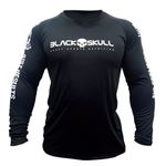 CAMISETA DRY FIT SOLDADO BOPE MANGA LONGA - TAMANHO P - COR PRETA - BLACKSKULL