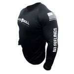 CAMISETA DRY FIT SOLDADO BOPE MANGA LONGA - TAMANHO P - COR PRETA - BLACKSKULL