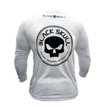KIT CAMISETAS BLACK SKULL - CAMISETA MANGA LONGA (COR PRETA) + CAMISETA MANGA LONGA (COR BRANCA) - 2 UNIDADES - TAMANHO P - PROMOÇÃO - BLACKSKULL