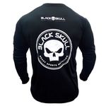 KIT CAMISETAS BLACK SKULL - CAMISETA MANGA LONGA (COR PRETA) + CAMISETA MANGA LONGA (COR BRANCA) - 2 UNIDADES - TAMANHO P - PROMOÇÃO - BLACKSKULL