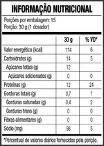 Tabela Nutricional Whey 100% Hd Gourmet Pote 450g Black Skull USA